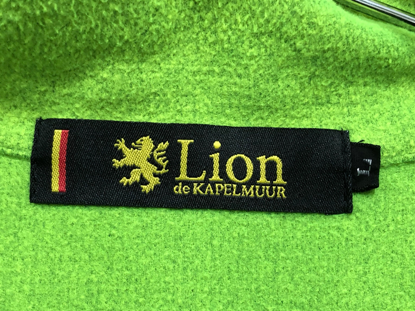 IS433 リオンドカペルミュール Lion de KAPELMUUR 長袖 サイクルジャケット 黒 紺 L 裏起毛 防風