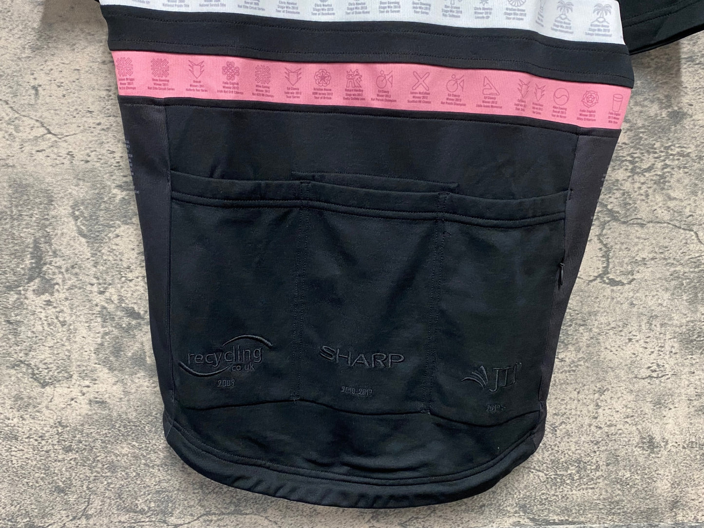 IY160 ラファ Rapha Condor JLT 半袖 サイクルジャージ S ブラック