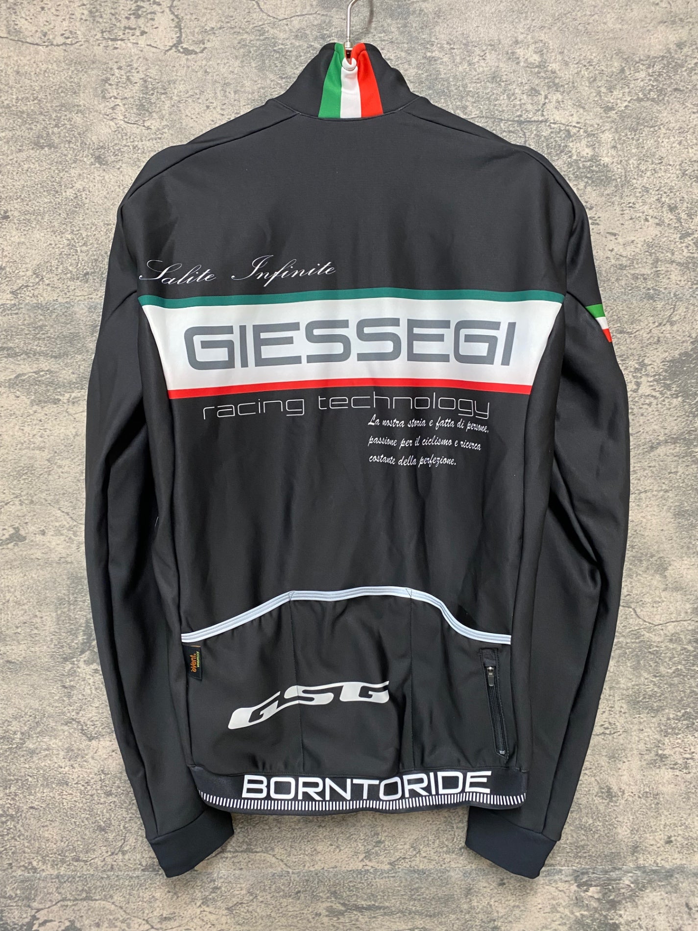 JA517 ジェッセージ GSG 長袖 サイクルジャケット 黒 M 裏起毛