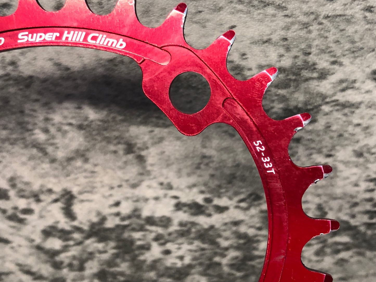 IU378 サイクロイド CYCLOID Super Hill Climb CY4-SHC-33T インナーチェーンリング 33T 赤