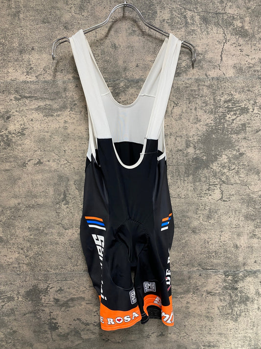 IW570 サンティーニ Santini デローザ DE ROSA ビブタイツ 黒オレンジ M