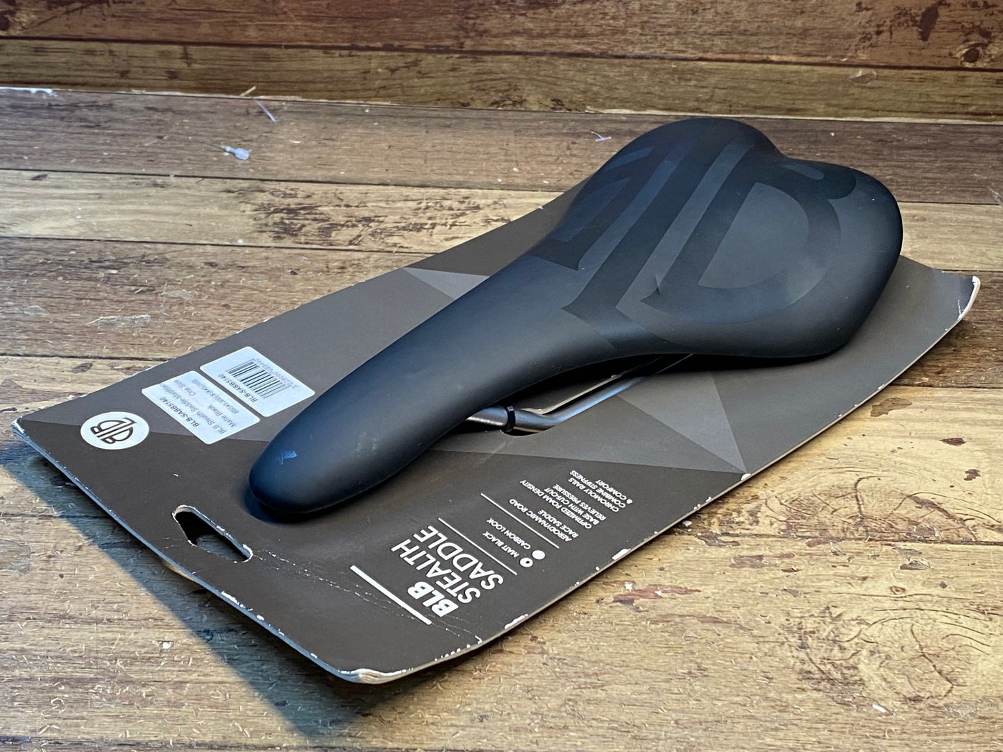 HZ629 BLB STEALTH SADDLE サドル 黒 クロモリレール 132mm