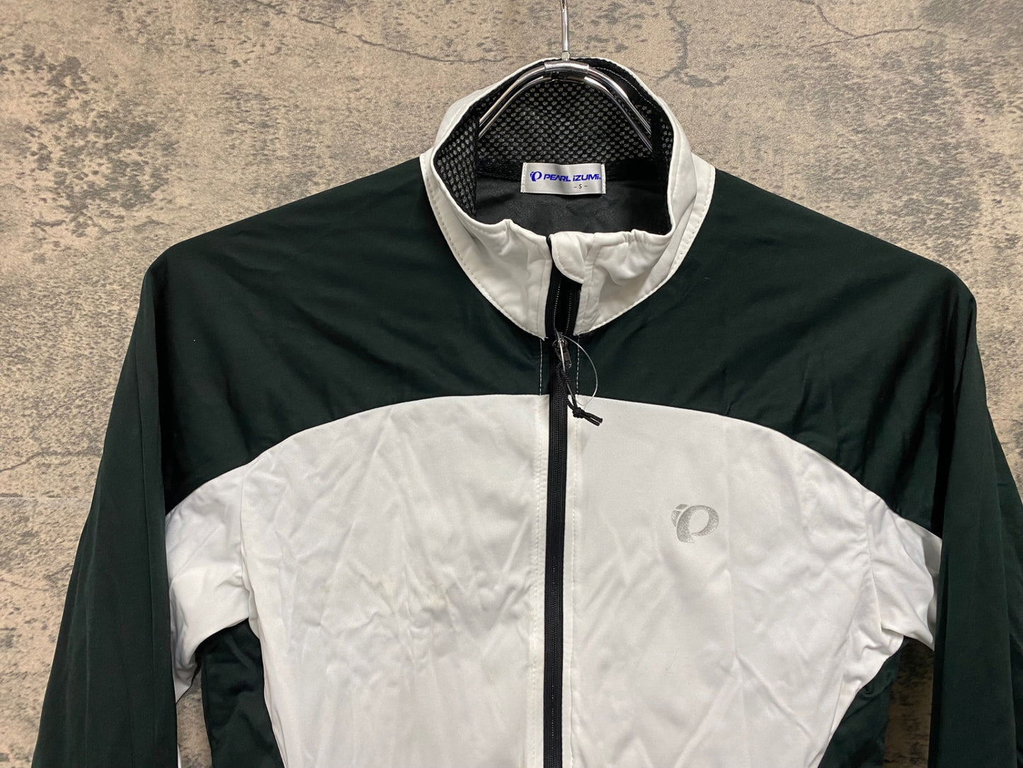 JD265 パールイズミ PEARL iZUMi 長袖 ウィンドブレーカー 白 黒 S