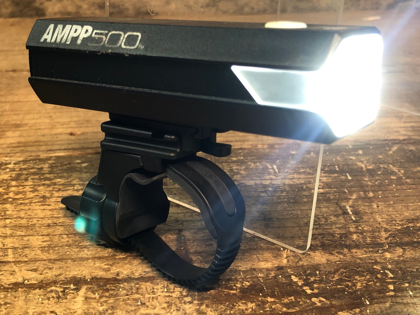 IX128 キャットアイ CATEYE アンプ AMPP500 フロントライト 点灯確認済 マウント付