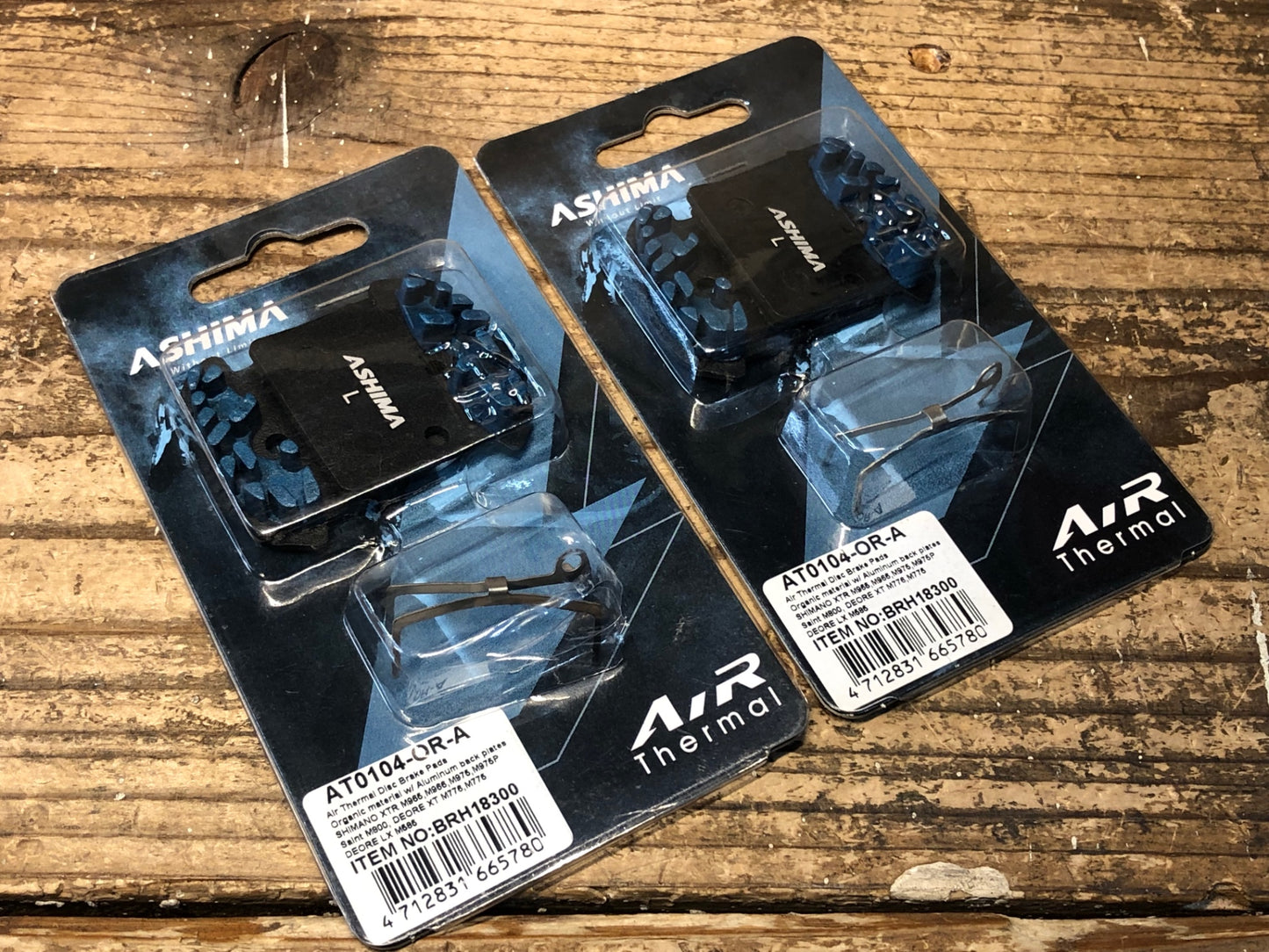 IR449 アシマ ASHIMA AT0104-OR-A ディスクブレーキ パッド オーガニックタイプ シマノXTR対応 2個セット 未使用