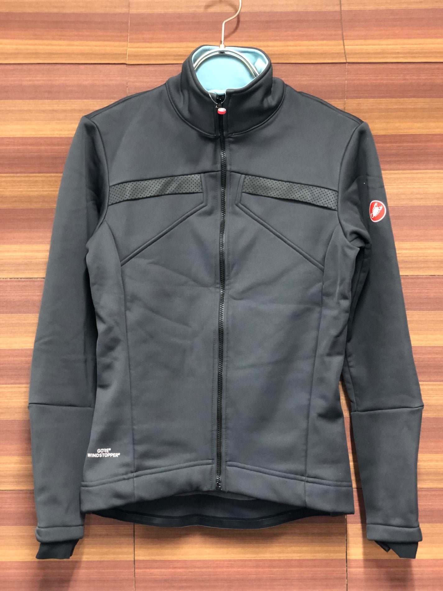 IR214 カステリ castelli 長袖サイクルジャケット グレー XS 裏起毛