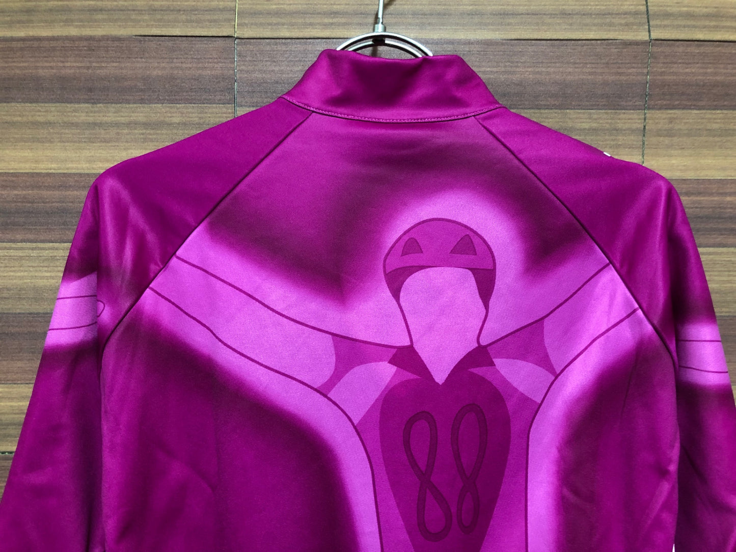 IO735 サンティーニ Santini 長袖 サイクルジャージ 紫 L 裏起毛 Giro d'Italia