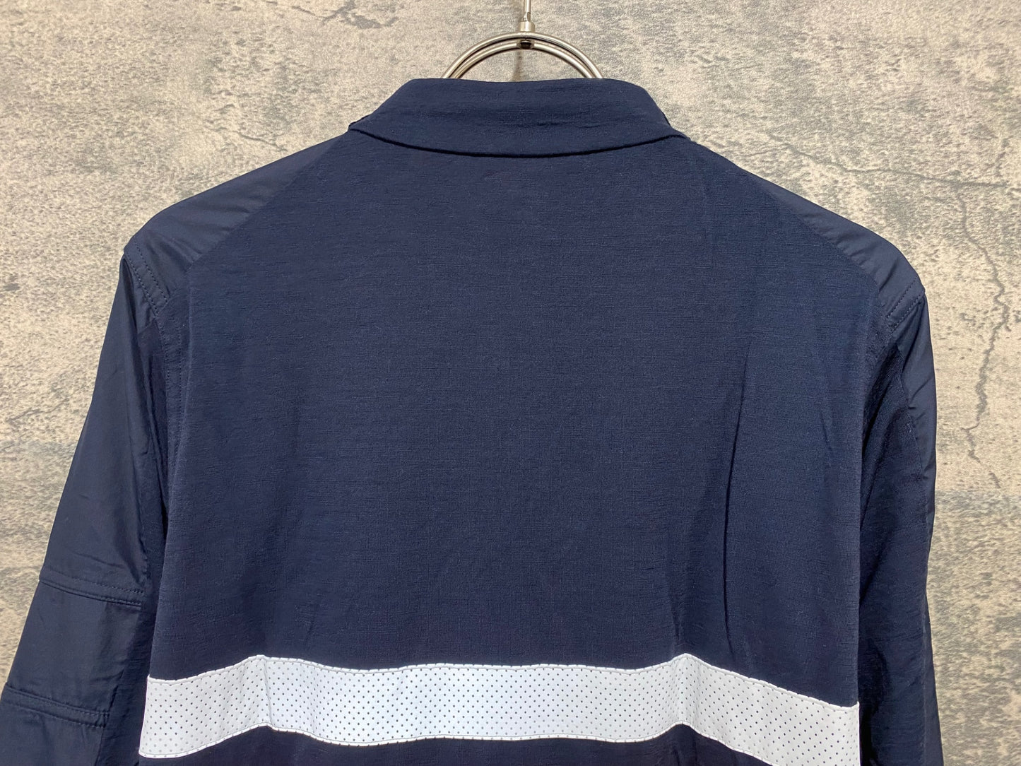 JB042 ラファ Rapha BREVET LONG SLEEVE WINDBLOCK JERSEY 長袖 サイクルジャージ 紺 L