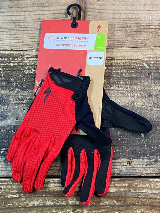 HI271 スペシャライズド SPECIALIZED BG SPORT GEL WMN 長指 サイクル グローブ 赤 S