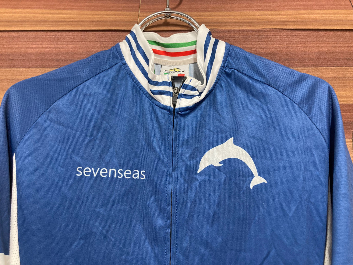 IN391 7ITA GSG 半袖サイクルジャージ 紺 L