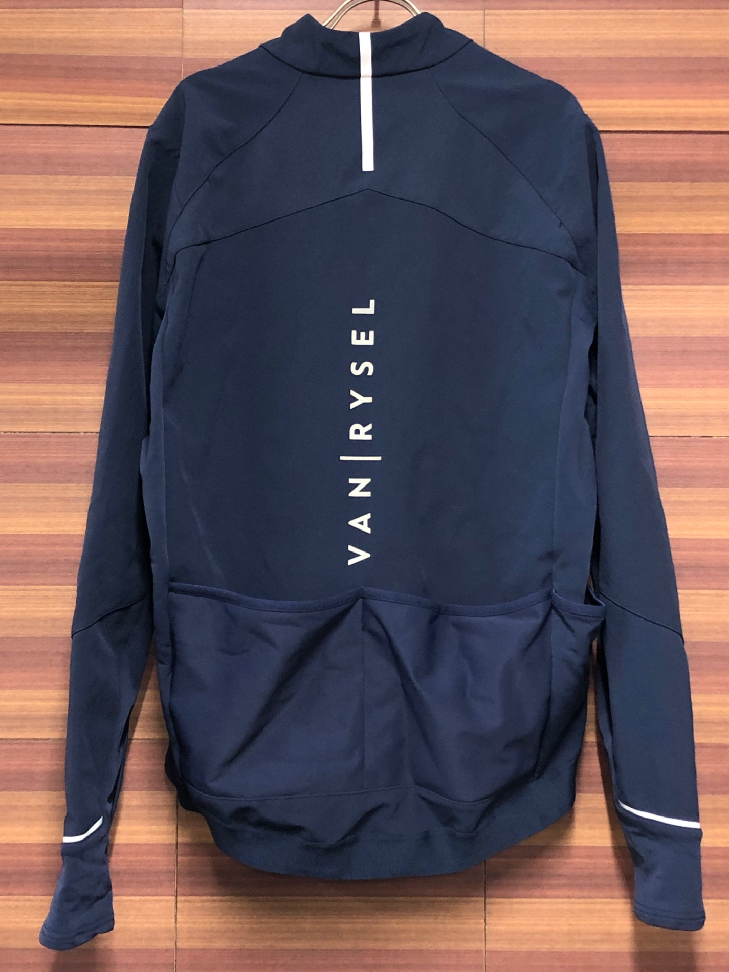 IT573 ヴァンリーゼル VAN RYSEL 長袖サイクルジャケット 紺 2XL