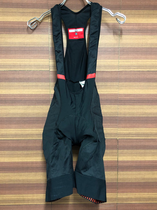 IQ520 カステリ CASTELLI ビブショーツ 黒 赤 M