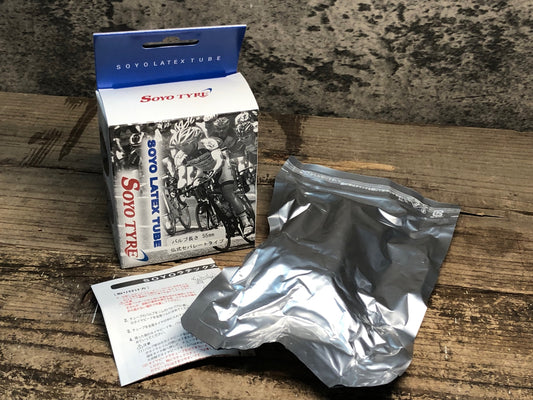 JA062 ソーヨー SOYO ラテックスチューブ LATEX TUBE 1本 WO700×23-25C バルブ長55mm