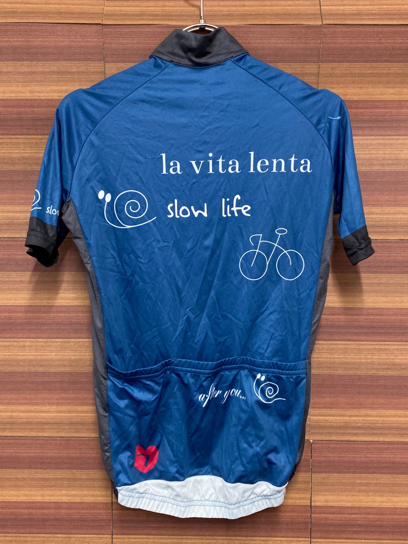 IL233 ジェッセージ GSG 半袖 サイクルジャージ 青 S