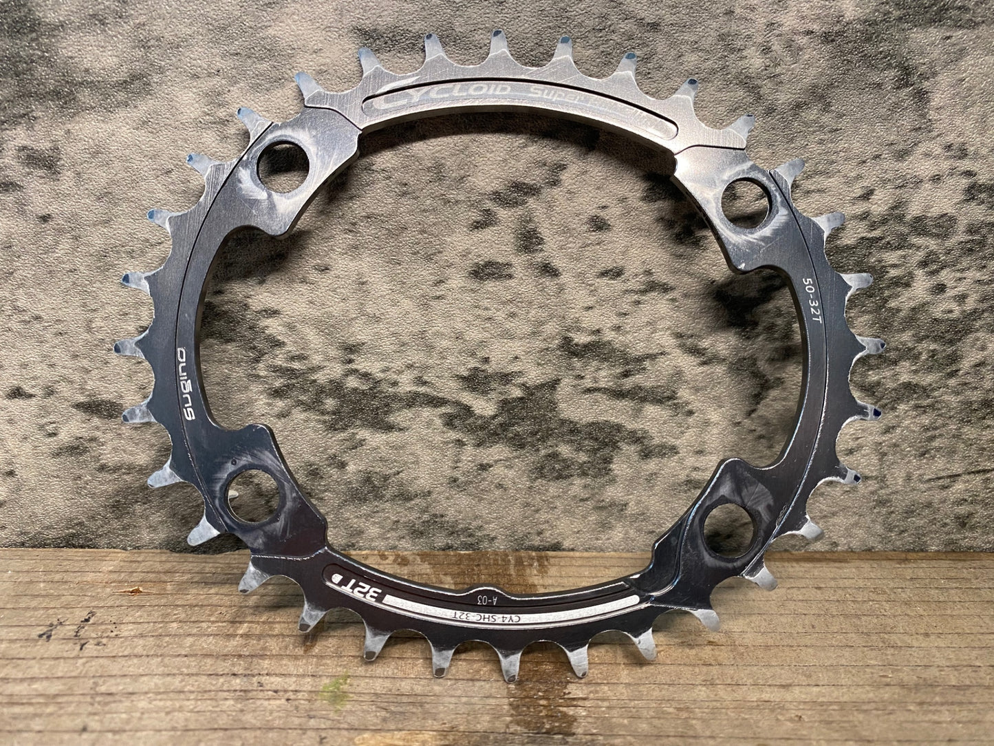 IX620 スギノ SUGINO CYCLOID Super Hill Climb CH4-SHC-32T チェーンリング 32T メタリック