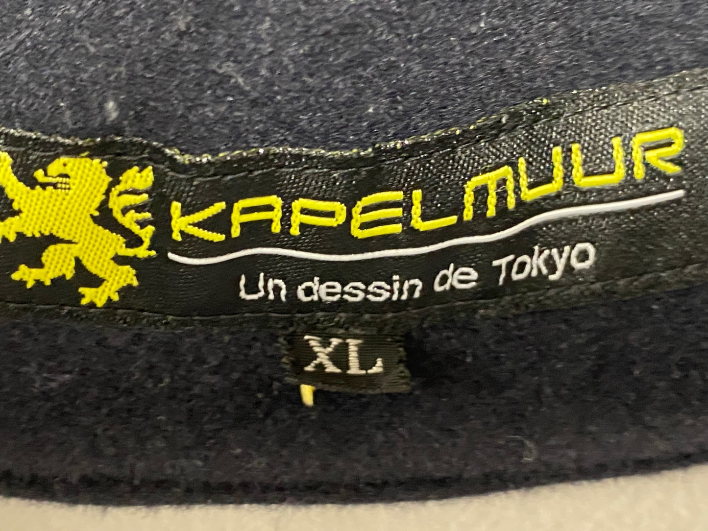 IZ853 リオンドカペルミュール Lion de KAPELMUUR 長袖 サイクルジャケット XL 裏起毛 チェック 黒