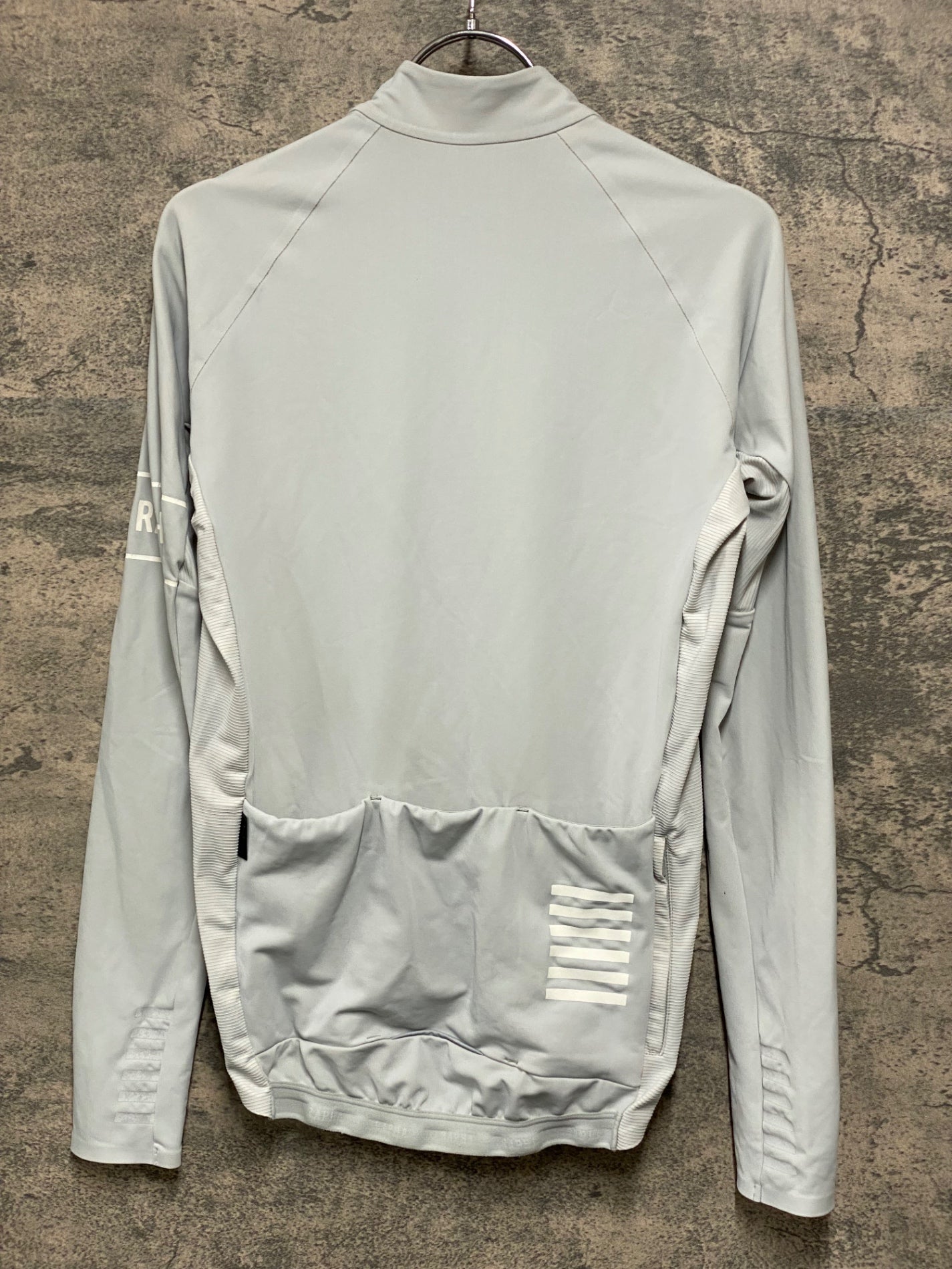 JB920 ラファ Rapha PRO TEAM LONG SLEEVE THERMAL JERSEY 長袖サイクルジャージ グレー S 裏起毛