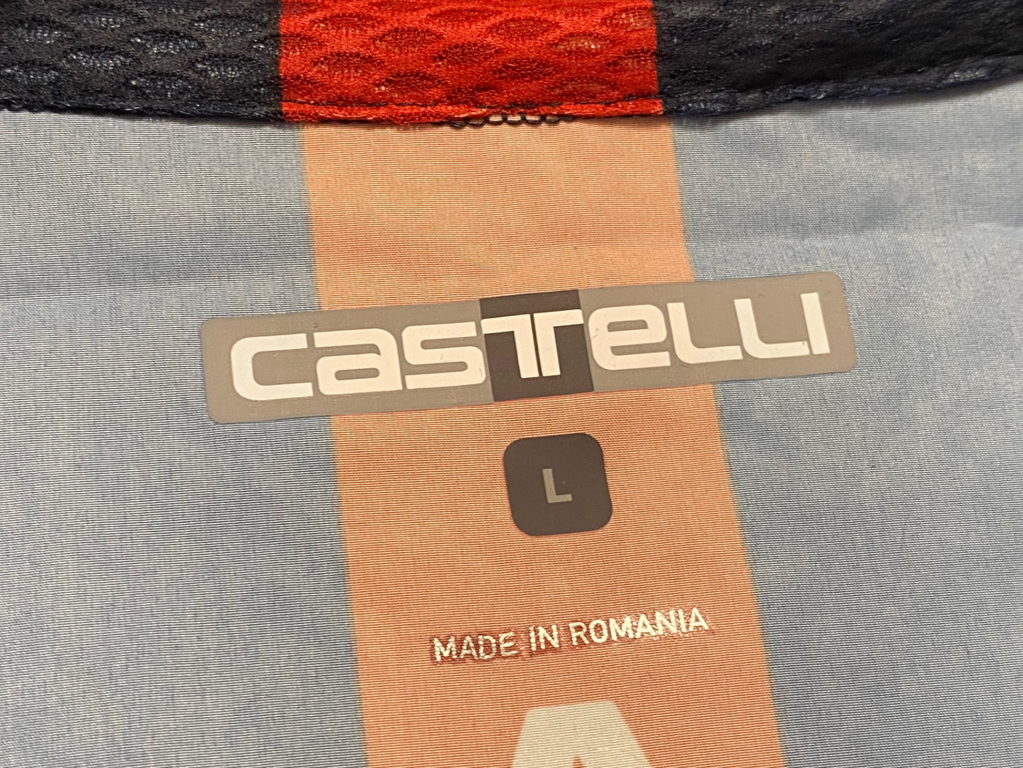 IY452 カステリ CASTELLI PRO LIGHT WIND WEST MEN'S ジレ サイクルベスト 濃紺 L INEOS GRENADIERS