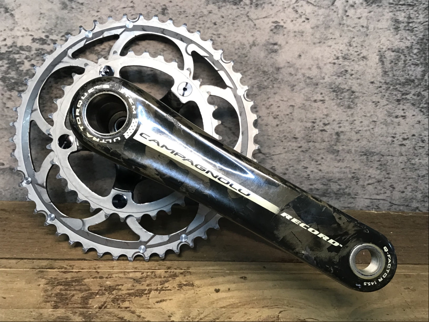 IY322 カンパニョーロ Campagnolo レコード RECORD CT カーボン クランクセット 172.5mm 50/34T 10S