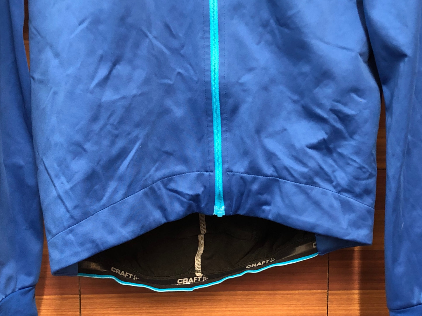 IR201 クラフト CRAFT 長袖サイクルジャケット 青 S 裏起毛