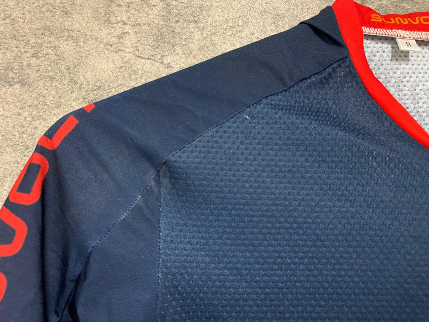 IY543 サンボルト SUNVOLT 半袖 ワンピース セパレート 紺 S