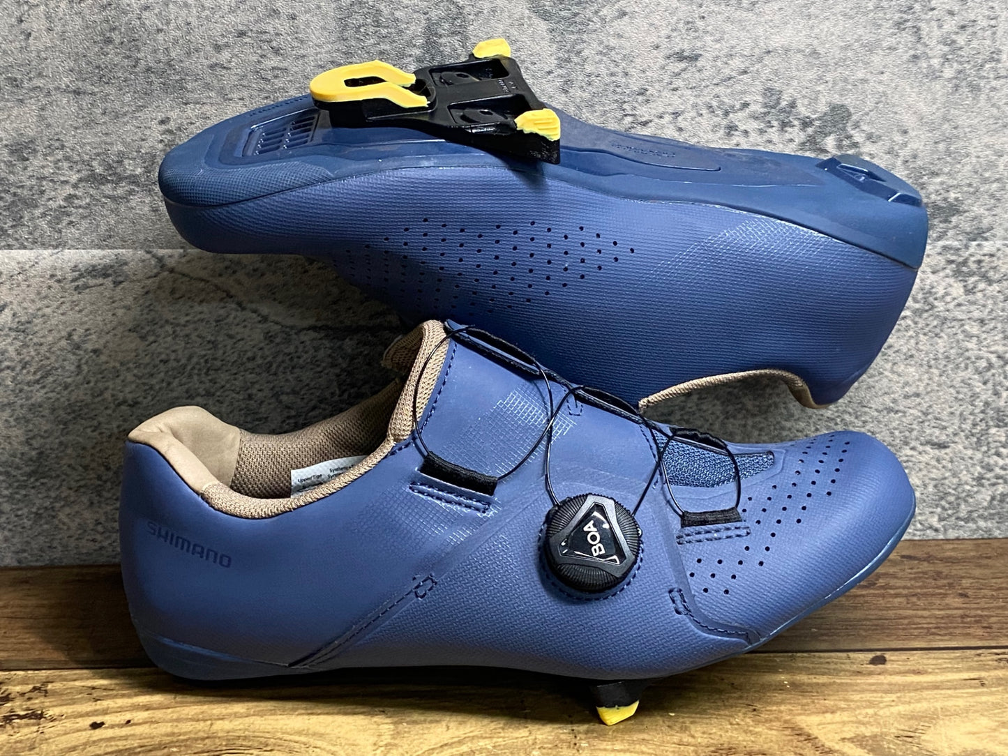IW389 シマノ SHIMANO RC3 SHRC300W ビンディングシューズ SPD-SL EU39 ネイビー