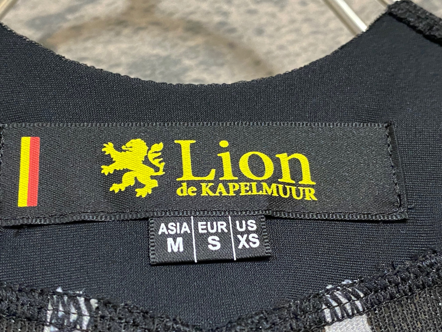 JC254 リオンドカペルミュール Lion de KAPELMUUR カーゴ ビブタイツ 黒 M ※パッド汚れ