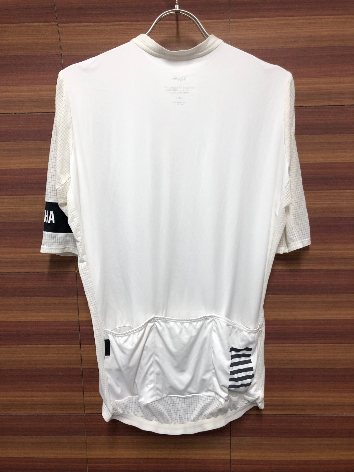 IO438 ラファ Rapha PRO TEAM FLYWEIGHT JERSEY 半袖 サイクルジャージ 白 L