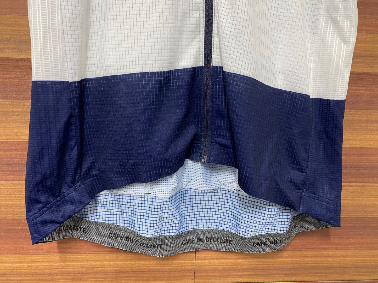 IO567 カフェドシクリステ CAFE DU CYCLISTE 半袖 サイクルジャージ 白紺 ボーダー XXL