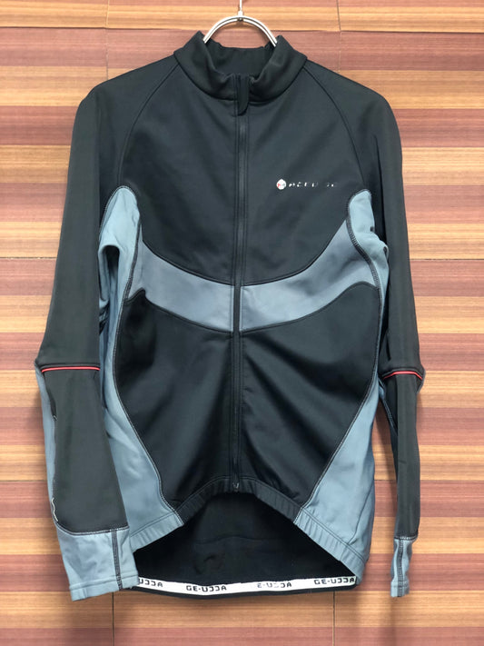 IQ450 シマノ SHIMANO ACCU-3D サイクルジャケット 裏起毛 Mサイズ 黒 ※汚れ