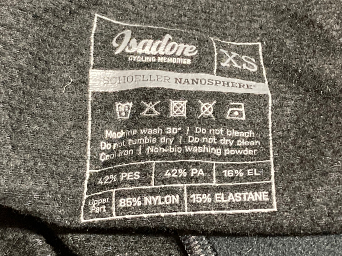 IQ731 イザドア Isadore ビブタイツ 黒 XS 裏起毛