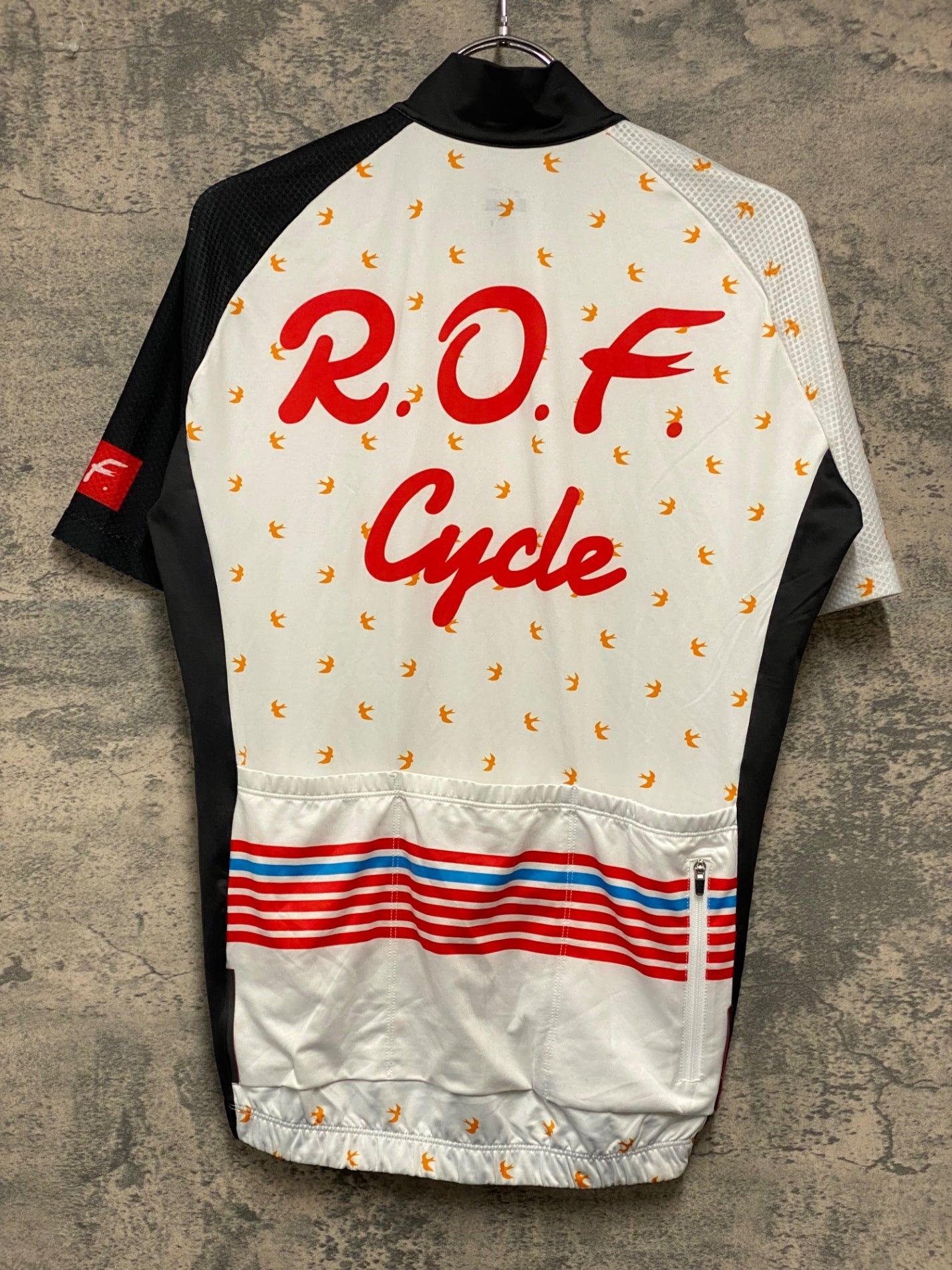 IZ259 R.O.F.cycle 半袖 サイクルジャージ 白 Mサイズ