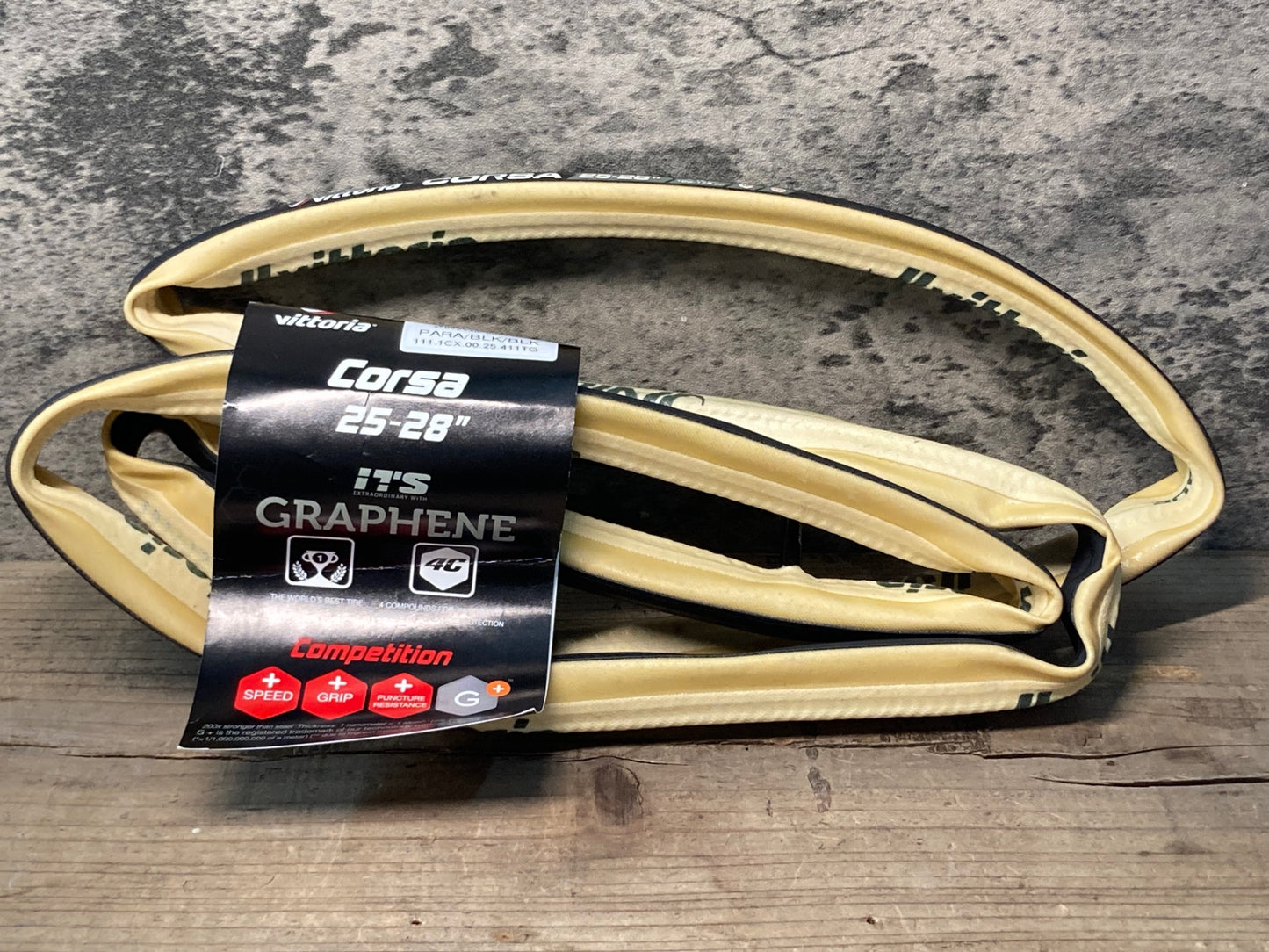 IY384 ビットリア Vittora コルサ CORSA ITS GRAPHENE チューブラー タイヤ 700c 25-28” 未使用