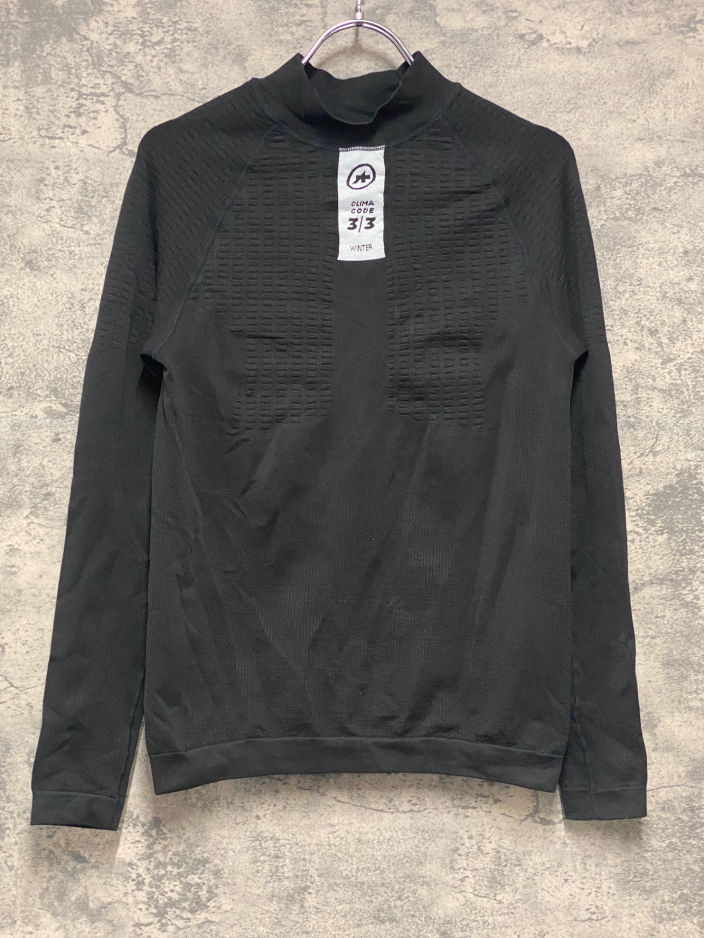 IY239 アソス assos 長袖 ベースレイヤー 黒 SIZE1 CLIMACODE3/3 WINTER
