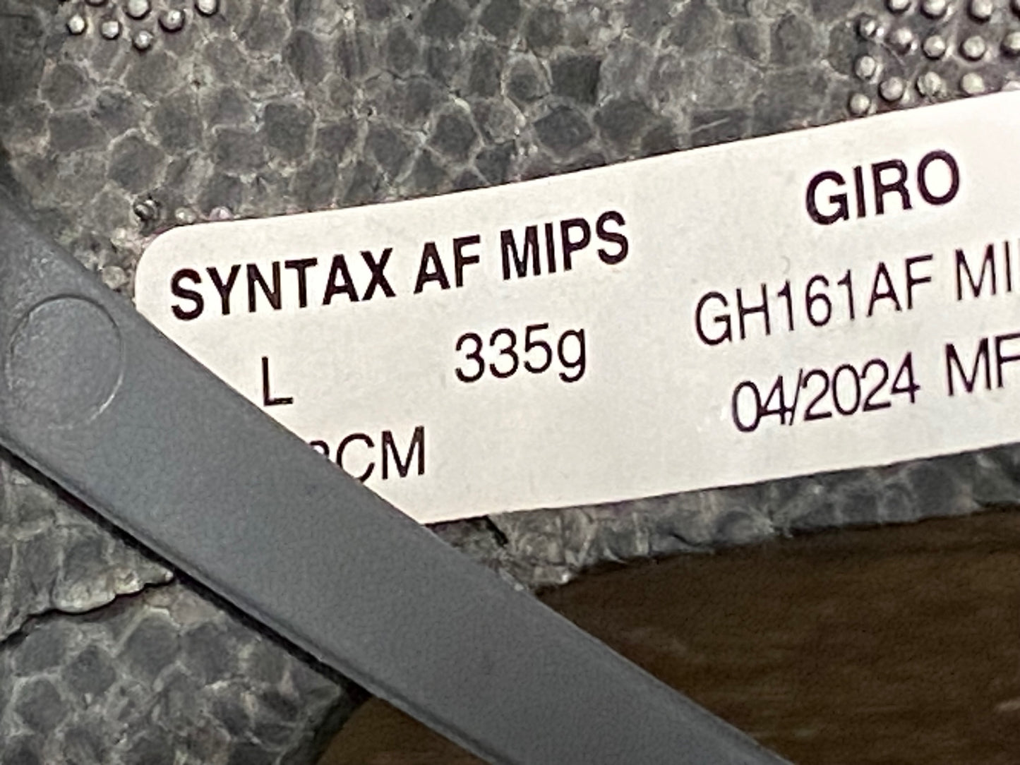 IF320 ジロ GIRO シンタックス SYNTAX AF MIPS ヘルメット L 白 2024年4月製