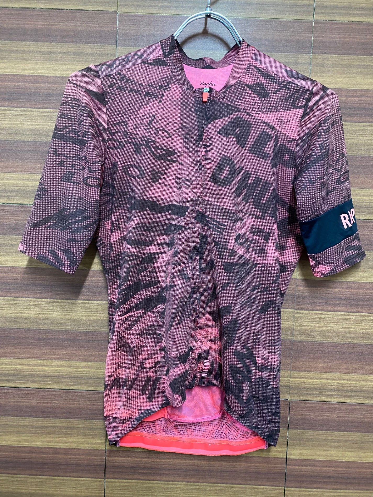 IH945 ラファ Rapha プロチームフライウェイトジャージ PRO TEAM FLYWEIGHT JERSEY ROAD GRAFITI XS ピンク