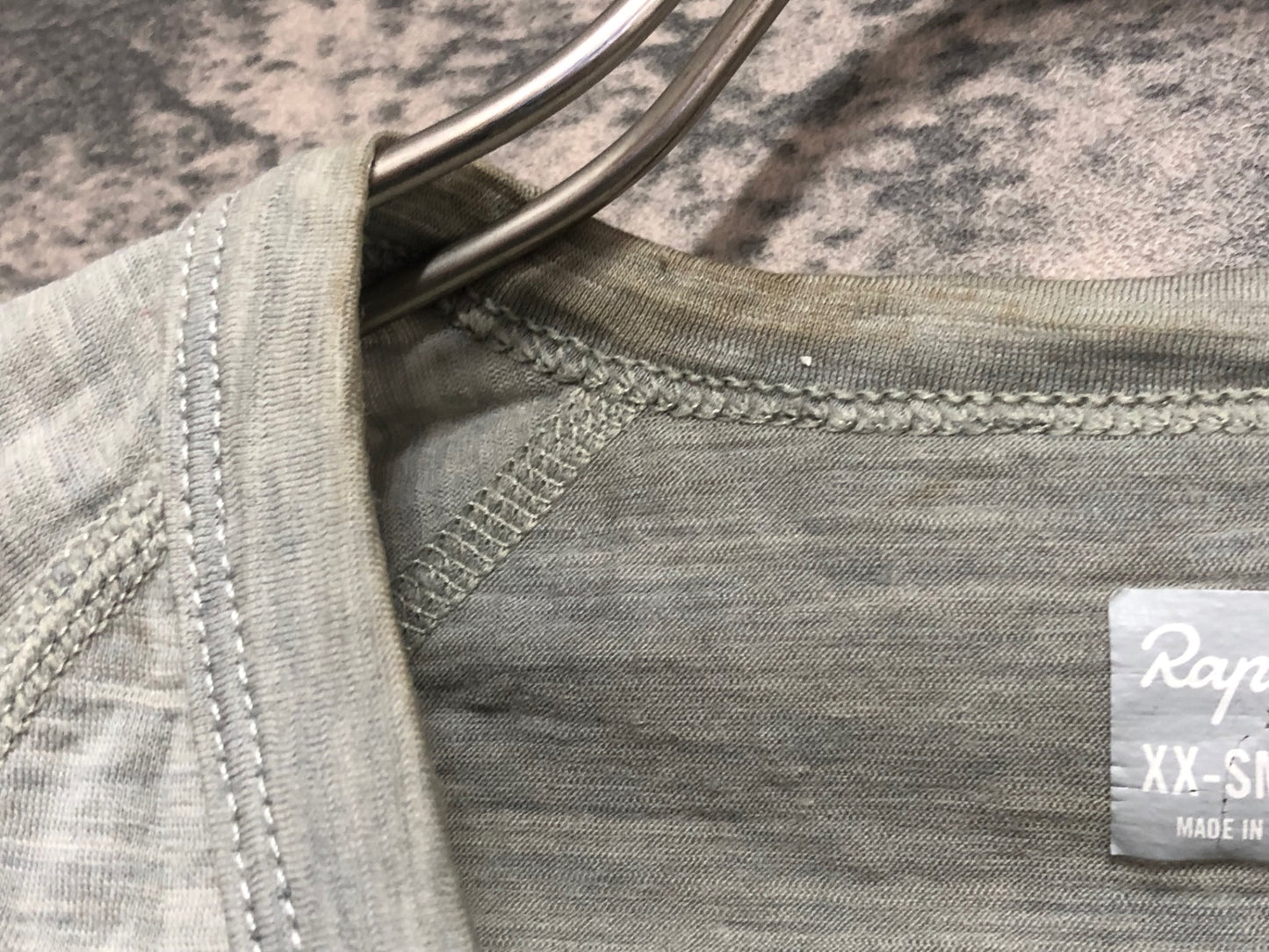 IS748 ラファ Rapha MERINO BASE LAYER 半袖 ベースレイヤー ブルーグレー XS