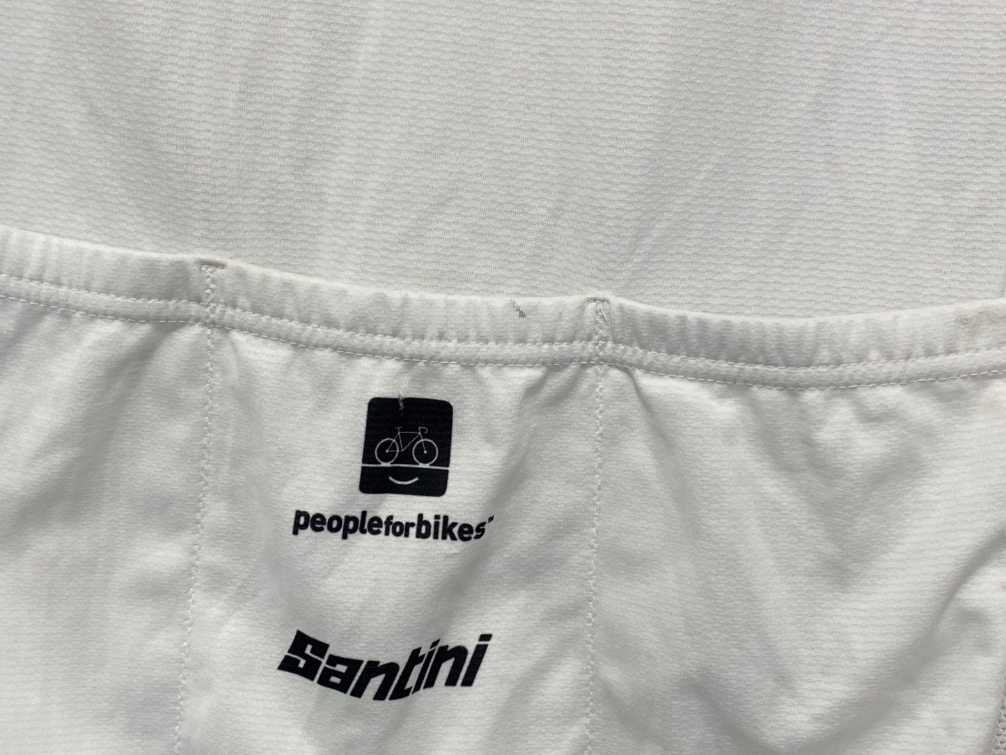 IT080 サンティーニ Santini 半袖 サイクルジャージ 白 M TREK Segafredo