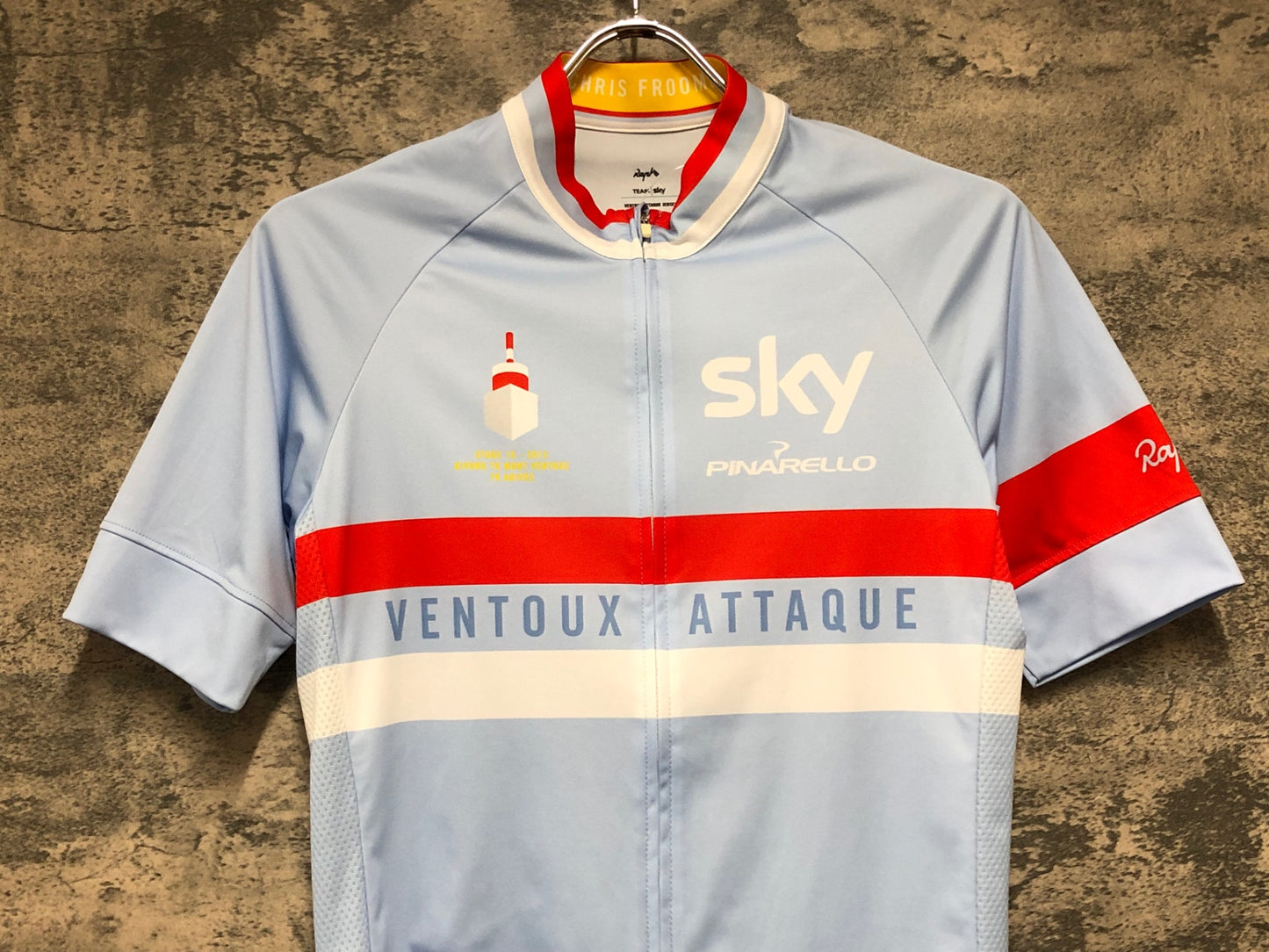 JC827 ラファ Rapha VENTOUX ATTAQUE JERSEY 半袖 サイクルジャージ 薄水色 S TEAM sky