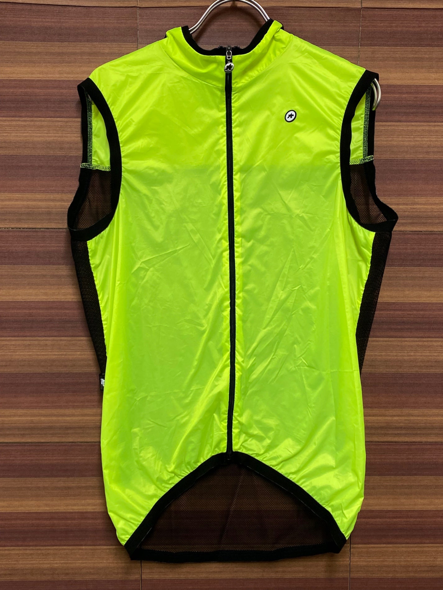 IR559 アソス assos MILLE GT WIND VEST C2 black ジレ ベスト 黄色 M