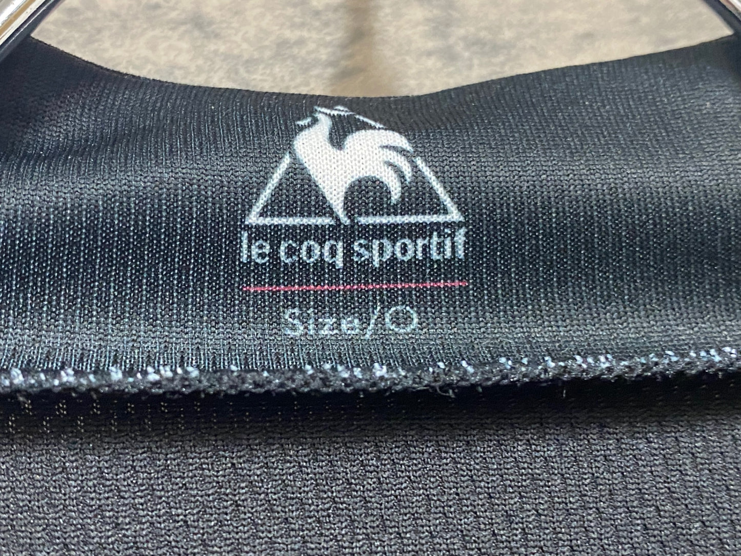 JC108 ルコックスポルティフ le coq sportif 半袖 サイクルジャージ 黒 O
