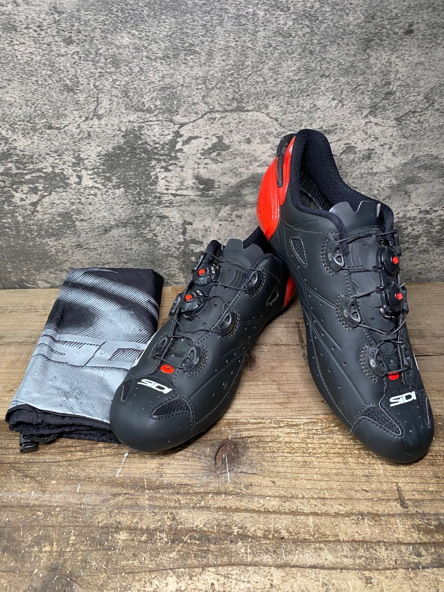 IT853 シディ SIDI SHOT ビンディングシューズ 黒 赤 EU43 SPD-SL