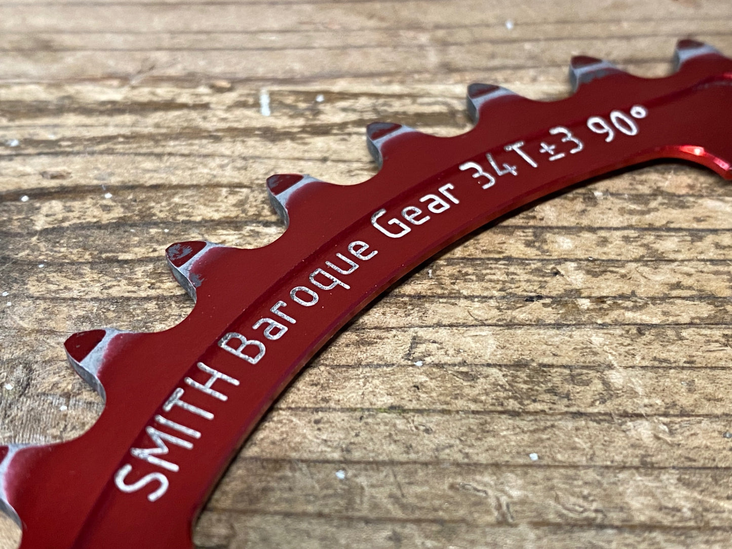 IX490 スミス SMITH バロックギア Baroque Gear インナー チェーンリング 赤 34T シマノ対応 PCD110 4H