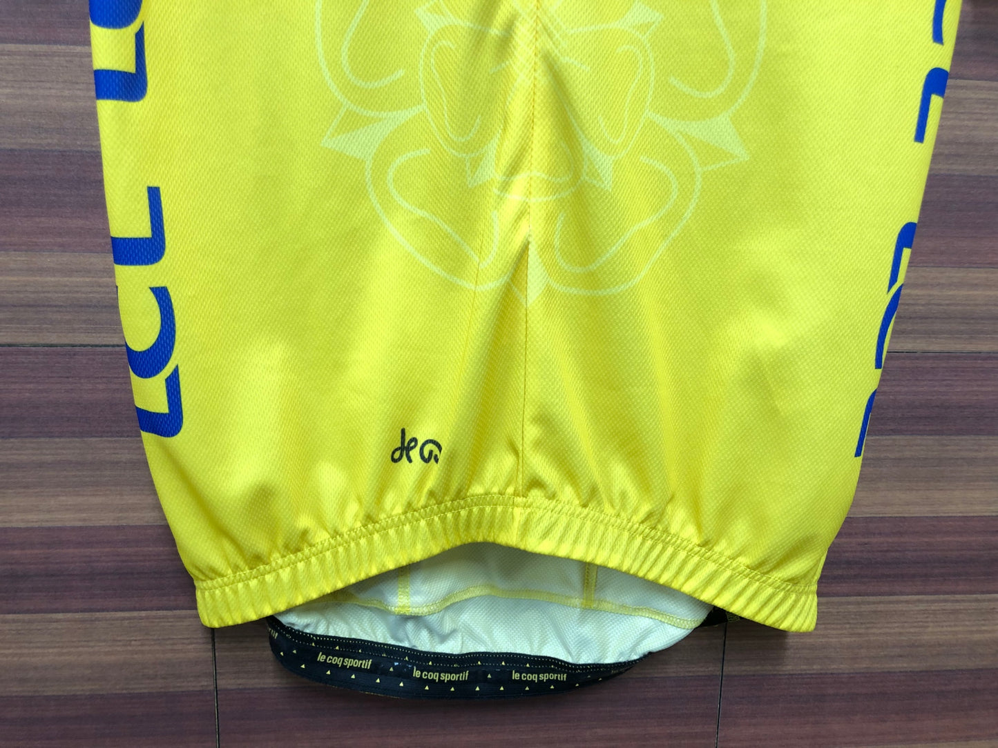 II263 ルコックスポルティフ le coq sportif 半袖 サイクルジャージ 黄 M マイヨジョーヌ TDF2014