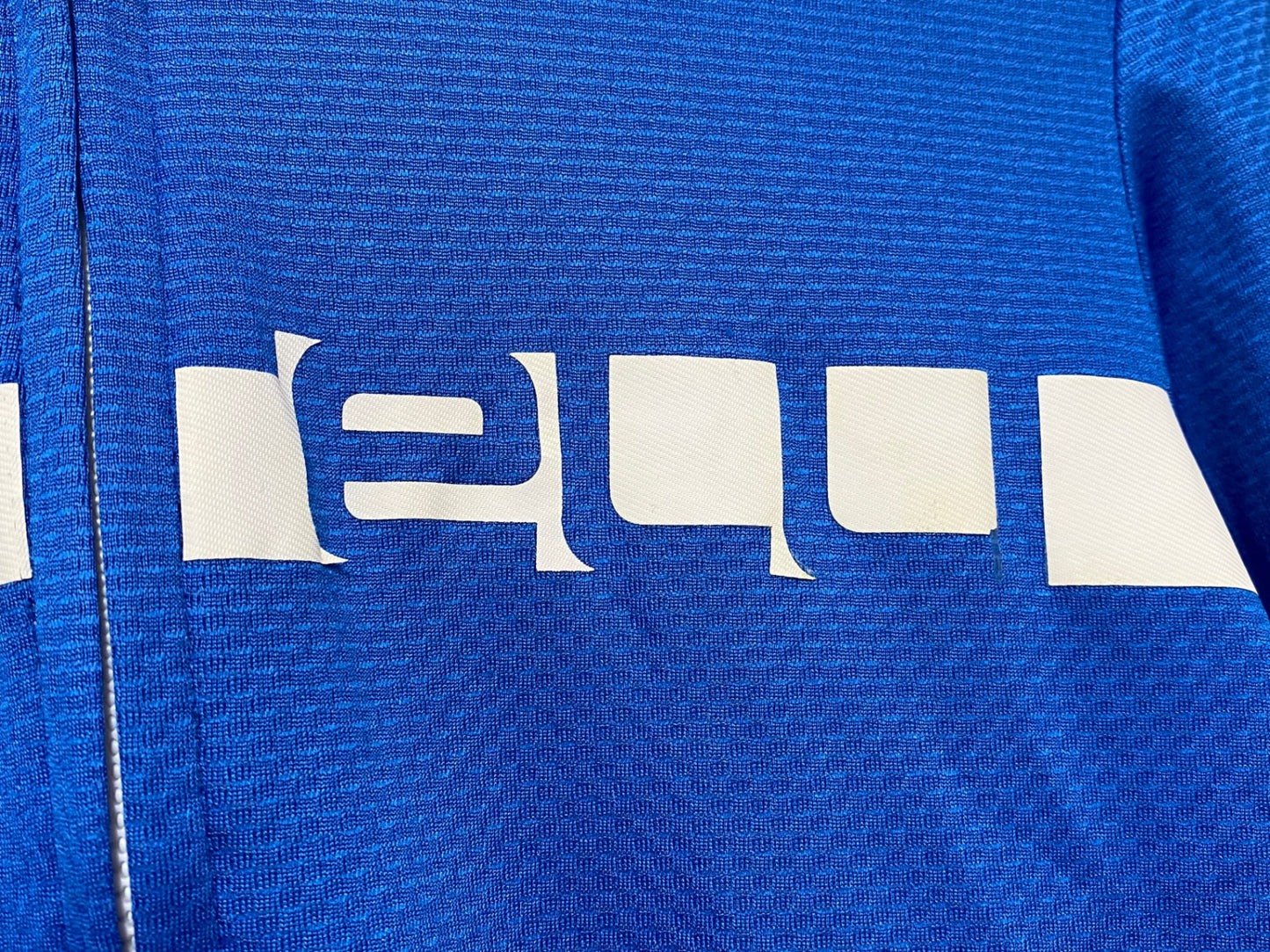 IU374 カステリ castelli 半袖 サイクルジャージ 青白 S