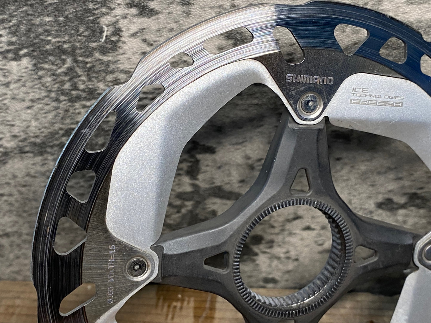 IX326 シマノ SHIMANO RT-MT800 ディスクブレーキローター Φ160/Φ160 2枚セット 厚さ1.7mm/1.75mm