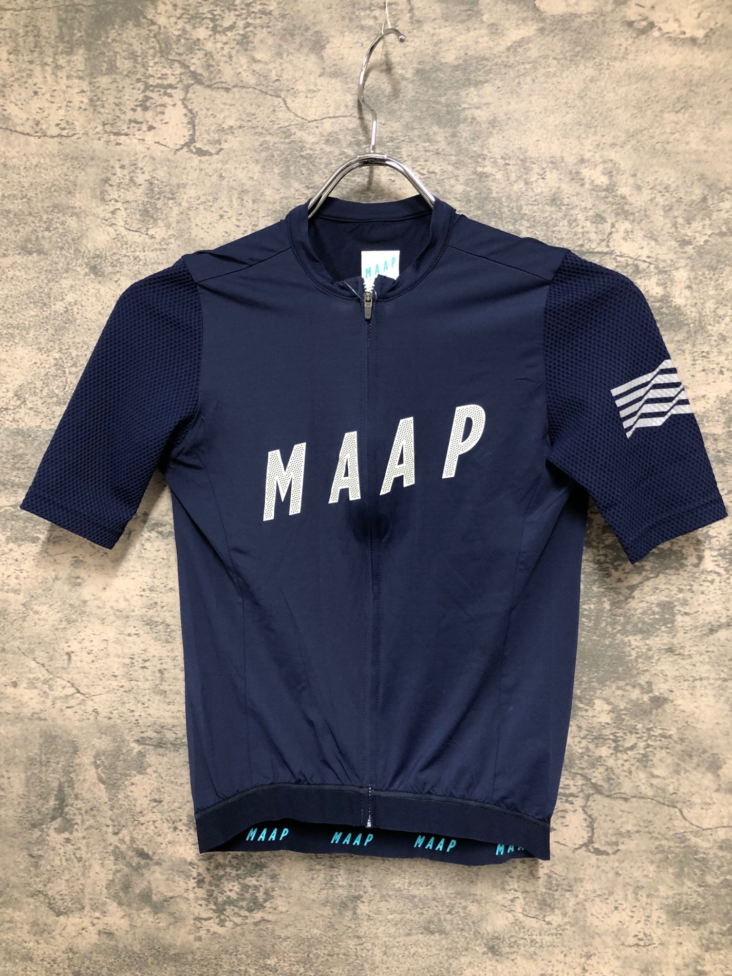 IZ919 マープ MAAP PRO FIT JERSEY 半袖 サイクルジャージ 紺 S