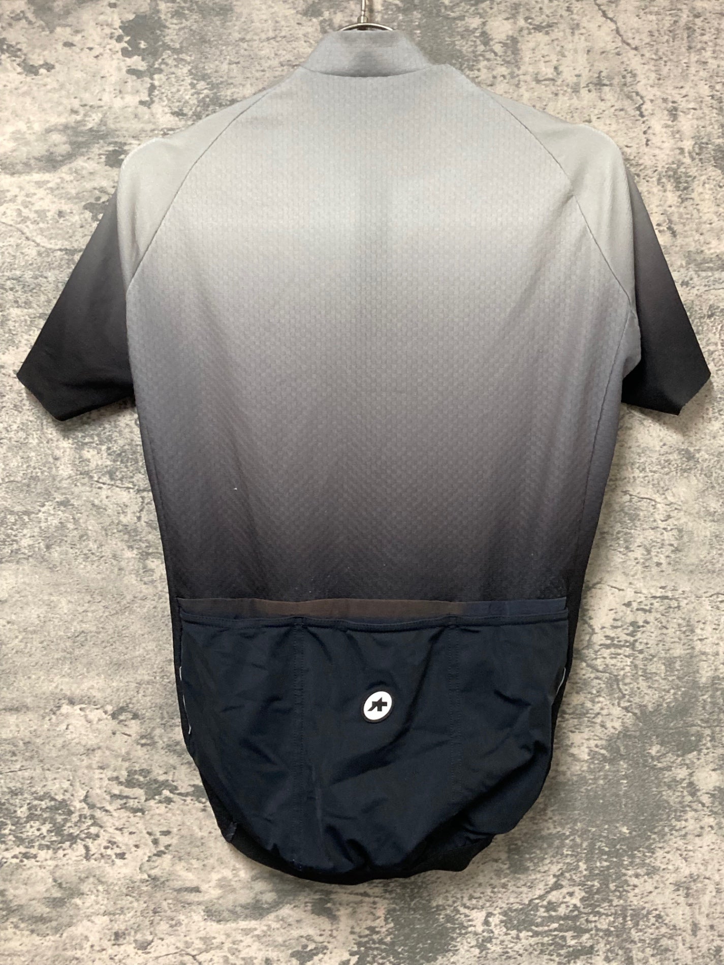 IX048 アソス assos FASTLANE GT 半袖サイクルジャージ 白黒 XS ※ほつれ、擦れ