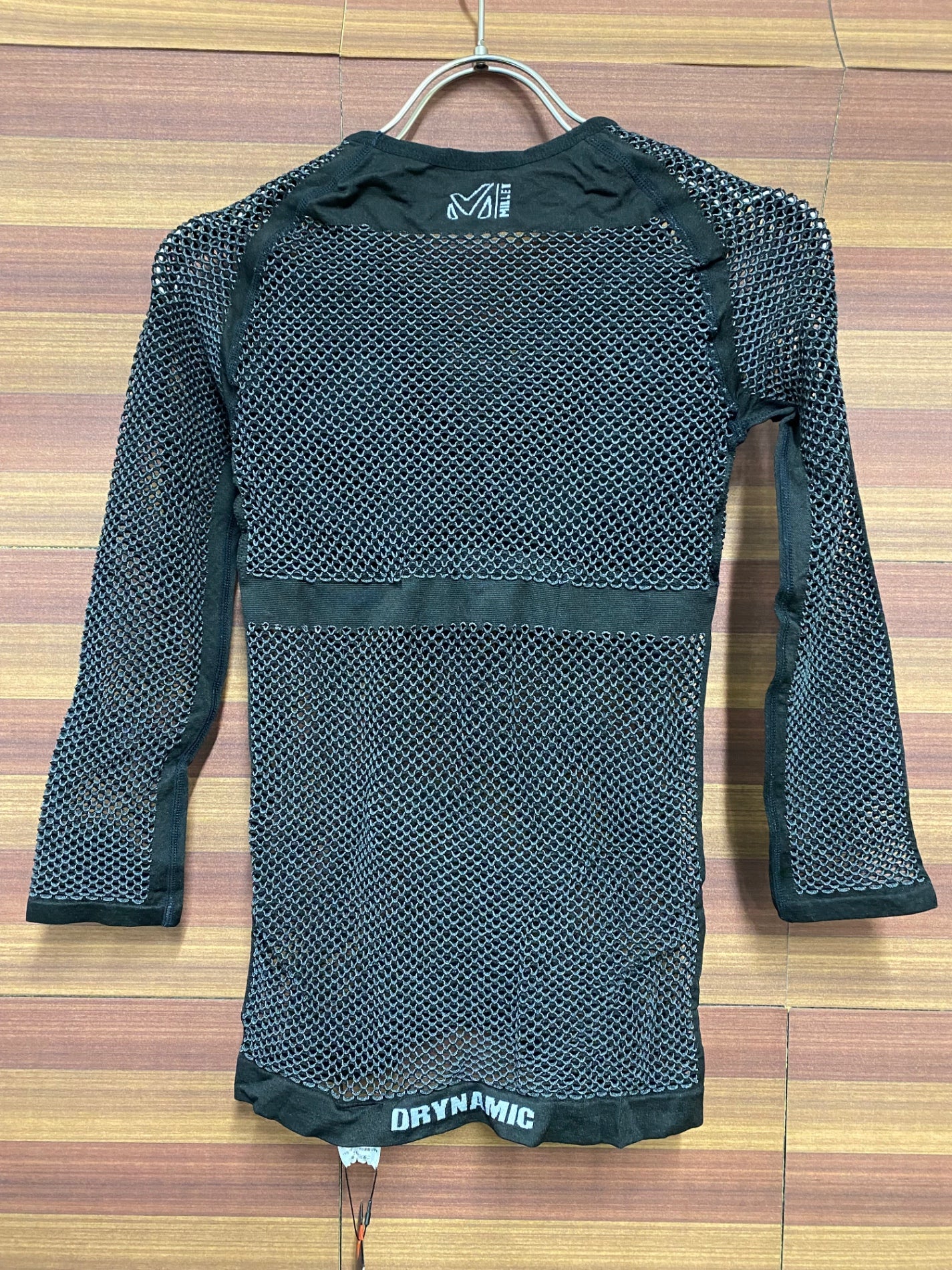 IQ214 ミレー MILLET 七分袖 ベースレイヤー 黒 レディース サイズSCD メッシュ