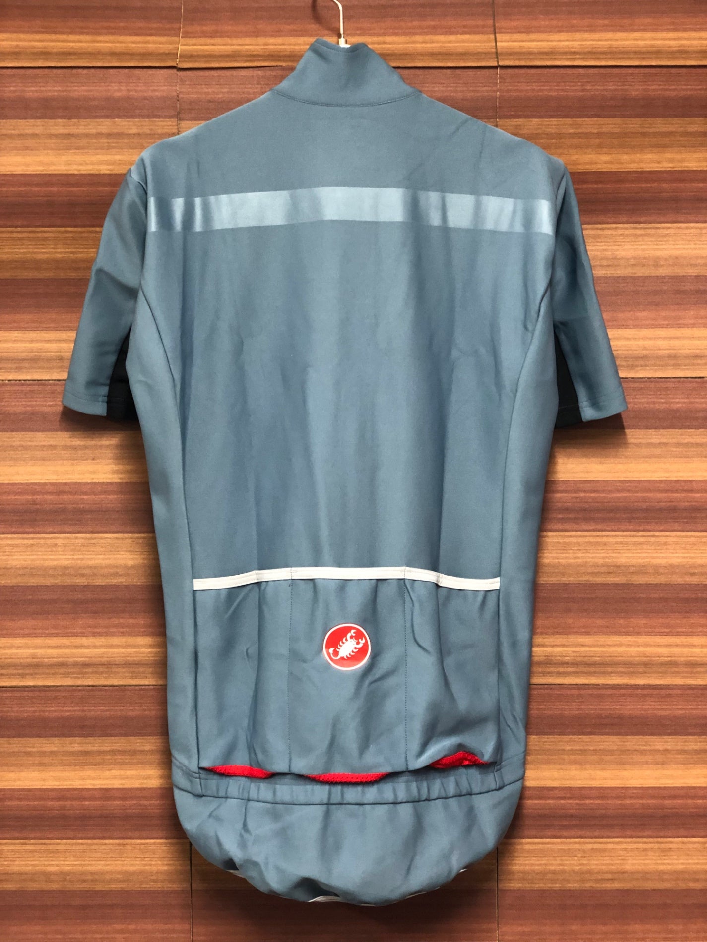 IT951 カステリ CASTELLI 半袖 サイクルジャージ ROSSO CORSA グレー M